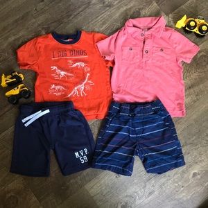 Boys Cute Shorts and Shirts Bundle 2T Lot Gymboree